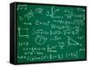 Math Formulas on School Blackboard Education-PicsFive-Framed Stretched Canvas