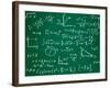 Math Formulas on School Blackboard Education-PicsFive-Framed Art Print