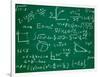 Math Formulas on School Blackboard Education-PicsFive-Framed Art Print