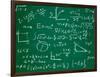 Math Formulas on School Blackboard Education-PicsFive-Framed Art Print