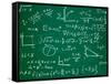 Math Formulas on School Blackboard Education-PicsFive-Framed Stretched Canvas