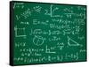 Math Formulas on School Blackboard Education-PicsFive-Framed Stretched Canvas