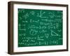 Math Formulas on School Blackboard Education-PicsFive-Framed Art Print