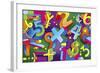 Math Mural-Howie Green-Framed Giclee Print