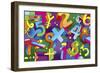 Math Mural-Howie Green-Framed Giclee Print