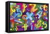 Math Mural-Howie Green-Framed Stretched Canvas