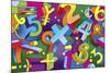 Math Mural-Howie Green-Mounted Giclee Print