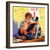 "Math Problems,"September 1, 1936-Henry Hintermeister-Framed Giclee Print