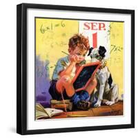 "Math Problems,"September 1, 1936-Henry Hintermeister-Framed Giclee Print