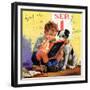 "Math Problems,"September 1, 1936-Henry Hintermeister-Framed Giclee Print