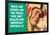 Math Science For People Who Don't Appreciate Football Funny Poster-Ephemera-Framed Poster