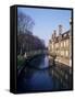 Mathematical Bridge, Queens' College, Cambridge, Cambridgeshire, England, United Kingdom-Michael Jenner-Framed Stretched Canvas