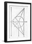 Mathematical Diagram by Niccolo Tartaglia-Middle Temple Library-Framed Photographic Print