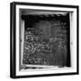 Mathematical Equations on Blackboard in Study Belonging to Albert Einstein-Ralph Morse-Framed Photographic Print
