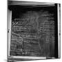 Mathematical Equations on Blackboard in Study Belonging to Albert Einstein-Ralph Morse-Mounted Photographic Print