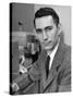 Mathematician and Computer Scientist Claude Shannon-Alfred Eisenstaedt-Stretched Canvas