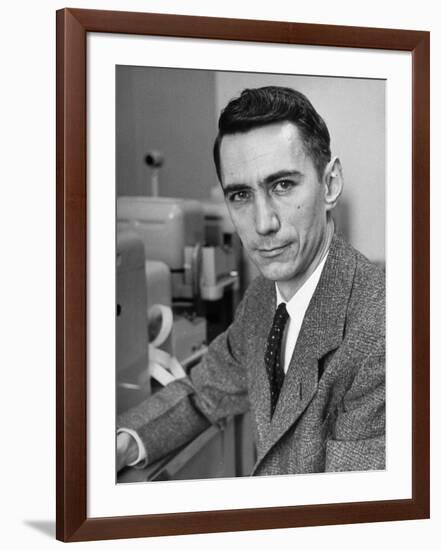 Mathematician and Computer Scientist Claude Shannon-Alfred Eisenstaedt-Framed Photographic Print