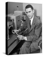 Mathematician and Computer Scientist Claude Shannon-Alfred Eisenstaedt-Stretched Canvas