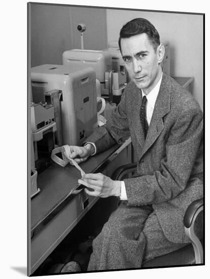 Mathematician and Computer Scientist Claude Shannon-Alfred Eisenstaedt-Mounted Photographic Print