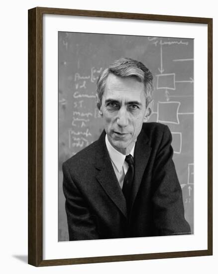 Mathematician Claude E. Shannon, Inventor of Information Theory-Alfred Eisenstaedt-Framed Premium Photographic Print