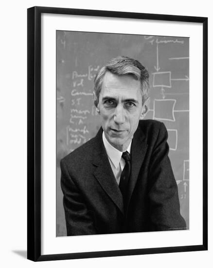 Mathematician Claude E. Shannon, Inventor of Information Theory-Alfred Eisenstaedt-Framed Premium Photographic Print