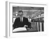 Mathematician John M. Tukey-Alfred Eisenstaedt-Framed Photographic Print