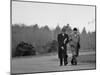 Mathematicians Albert Einstein and Kurt Godel Taking a Walk-Leonard Mccombe-Mounted Premium Photographic Print