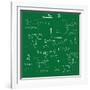 Mathematics Background Vector-Yaroslavna-Framed Art Print