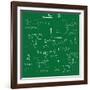 Mathematics Background Vector-Yaroslavna-Framed Art Print