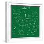 Mathematics Background Vector-Yaroslavna-Framed Art Print