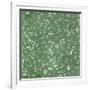 Mathematics Formulas Abstract Background (On Green Chalkboard)-pashabo-Framed Art Print