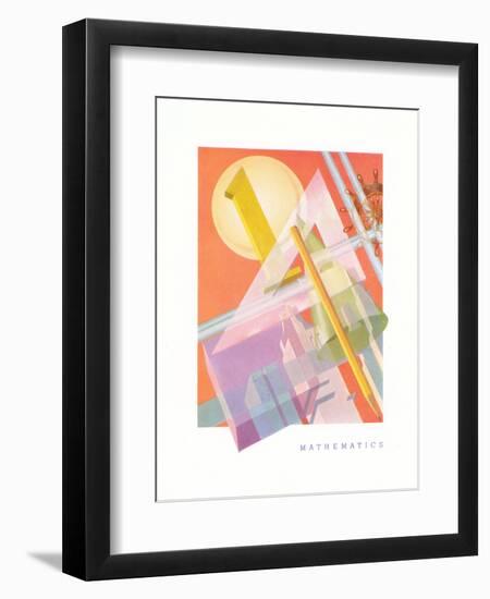 Mathematics Tools-null-Framed Art Print