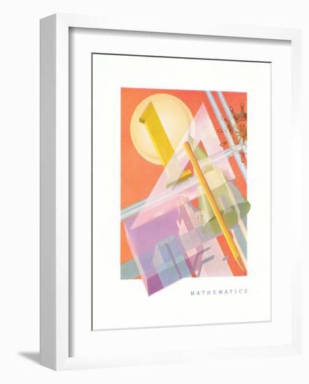 Mathematics Tools-null-Framed Art Print