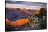 Mather Point Sunset I-Alan Hausenflock-Stretched Canvas