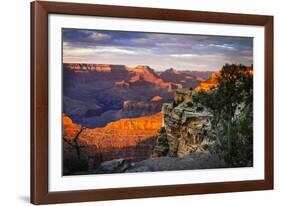 Mather Point Sunset I-Alan Hausenflock-Framed Photographic Print