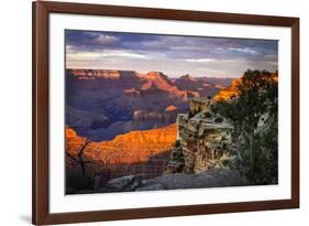 Mather Point Sunset I-Alan Hausenflock-Framed Photographic Print