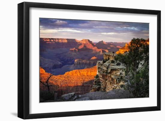 Mather Point Sunset I-Alan Hausenflock-Framed Photographic Print