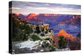 Mather Point Sunset III-Alan Hausenflock-Stretched Canvas