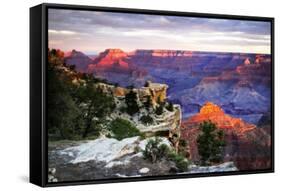 Mather Point Sunset III-Alan Hausenflock-Framed Stretched Canvas