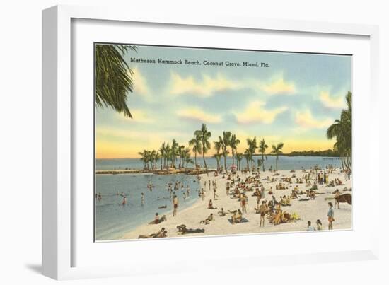 Matheson Hammock Beach, Miami, Florida-null-Framed Art Print