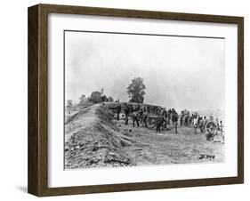 Mathew B. Brady W/Civil War Battery-null-Framed Photographic Print