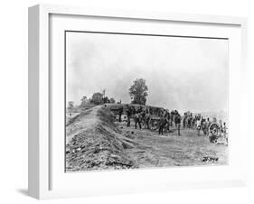 Mathew B. Brady W/Civil War Battery-null-Framed Photographic Print