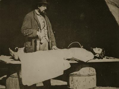 Embalming Surgeon at Work, 1861-65