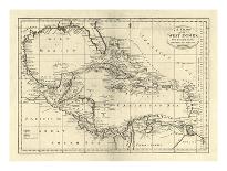 Chart of the West Indies, c.1795-Mathew Carey-Art Print