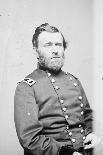 General Jefferson C. Davis & Officer Seated in a Tent, Pub.1861 (Photo)-Mathew & studio Brady-Giclee Print