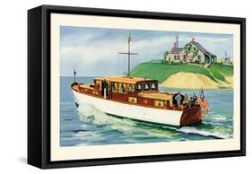 Mathews 46' Enclosed Bridge Deck Cruiser-Douglas Donald-Framed Stretched Canvas