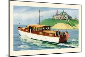 Mathews 46' Enclosed Bridge Deck Cruiser-Douglas Donald-Mounted Art Print