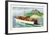 Mathews 46' Enclosed Bridge Deck Cruiser-Douglas Donald-Framed Art Print