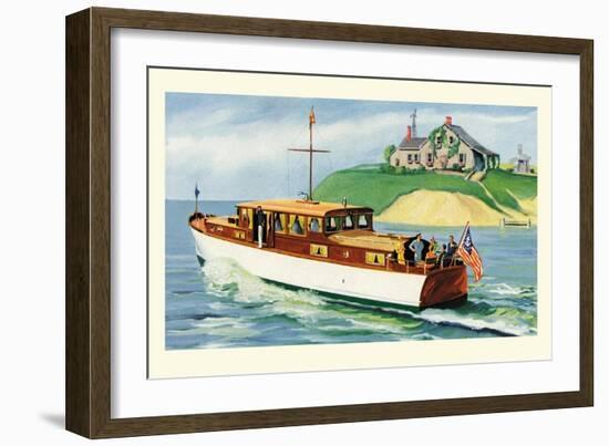 Mathews 46' Enclosed Bridge Deck Cruiser-Douglas Donald-Framed Art Print