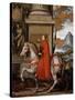 Mathild of Canossa on Horseback-Orazio Farinati-Stretched Canvas